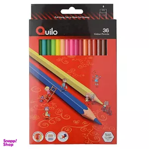 مداد رنگ ی کویلو (Quilo) مدل جعبه کاغذی 36 رنگ