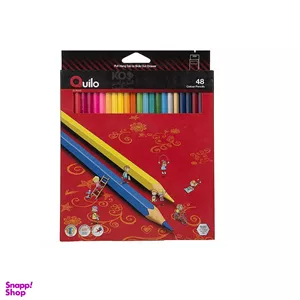 مداد رنگ ی کویلو (Quilo) مدل جعبه کاغذی 48 رنگ