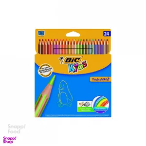 مداد رنگی بیک (Bic) مدل تراپی کالر 2 سری کیدز 24 رنگ