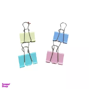 گیره دوبل رنگی دلی (Deli) سایز19( 40 عددی )