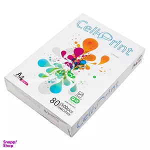 کاغذ A4 سل پرینت (cell print)کد 057 رنگ سفید بسته 50 عددی