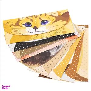 پاکت پول مدل Animals چند رنگ مجموعه 12 عددی