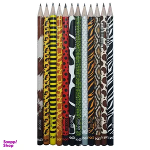 مداد مشکی آریا مدل ZOO SET کدA1 بسته 12 عددی