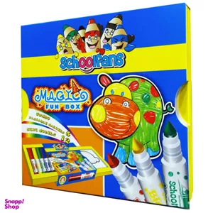 بسته رنگ آمیزی اسکول فنس مدل FUN BOX کد 1818مجموعه 18 عددی