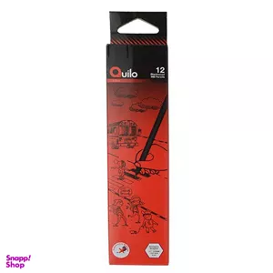 مداد مشکی کوییلو مدل Blackwood کد 634001 بسته 12 عددی