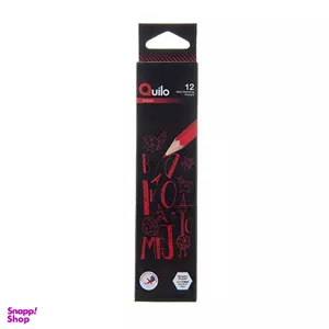 مداد قرمز کوییلو کد 634002 بسته 12 عددی