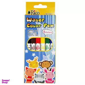 ماژیک رنگ آمیزی 6 رنگ ریکو کد R-108