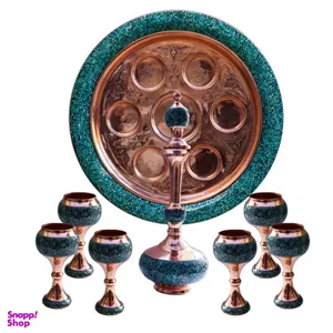سرویس 8 پارچه تنگ و جام فیروزه کوب مدل 373400