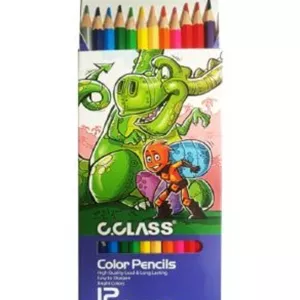 مداد رنگی 12 رنگ مقوایی سی کلاس PC457812