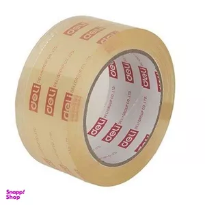 چسب کارتن شفاف 90 یاردی 50 میکرون دلی