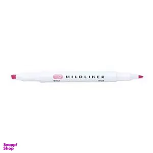 ماژیک هایلایتر صورتی دوسر میدلاینر زبرا MILDLINER WKT7-MP