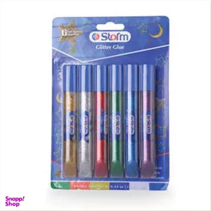 چسب مایع اکلیلی استورم (Estorm) کد 608 بسته 6 رنگ