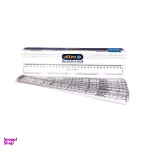 خط کش 30 سانت پلاستیکی آریا (Arya) کد 8031