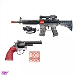 تفنگ بازی مدل تکاور مجموعه 2 عددی