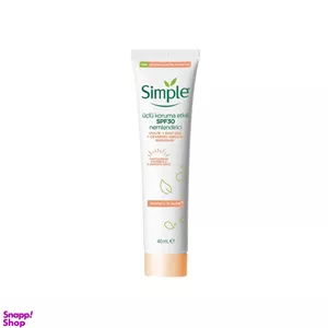 ضد آفتاب ضد لک سیمپل مدل Protect Moisturiser حجم 40 میلی لیتر