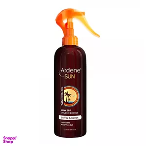 روغن آفتاب برنزه کننده آردن سان (Ardene) با رایحه هویج و قهوه طلایی 250 گرم