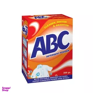 پودر دستی لباسشویی آ ب ث وزن 500 گرم