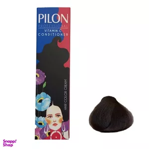 رنگ مو پیلون (Pilon) سری طبیعی شماره 3.0 رنگ قهوه ای تیره حجم 120 میلی لیتر