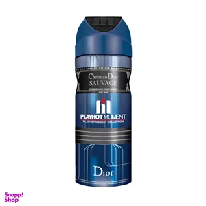 اسپری دیودورانت مردانه پلی هات مومنت (Playhot moment) مدل Christian Dior Sauvage حجم 200 میلی لیتر