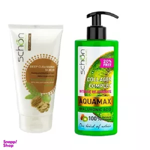 آبرسان پمپی شون (Schon) مدل Aqua max رایحه کیوی حجم 500 میلی لیترکرم اسکراب شون (Schon) مدل گردو حجم 150 میلی لیتر
