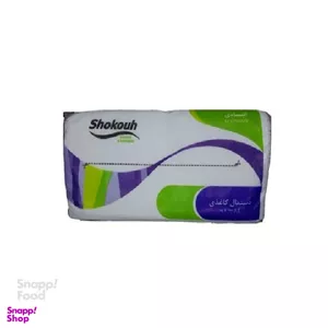 دستمال کاغذی شکوه (Shokouh) مدل دولایه 100 برگ