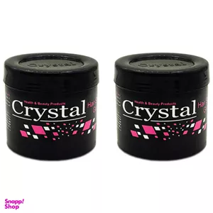کرم ژل مو کریستال (Crystal) مدل Beauty حجم 200 میلی‌ لیتر مجموعه 2 عددی