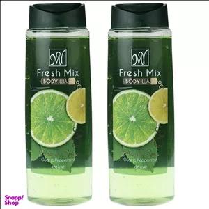 پک دو عددی شامپو بدن مای (MY) مدل fresh mix حجم 420 میلی لیتر