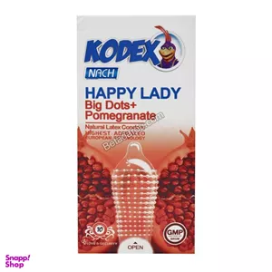 کاندوم کدکس (Kodex) مدل هپی لیدی بسته 10 عددی مجموعه 2 عددی