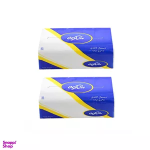 دستمال کاغذی 250 برگ شکوه مدل اقتصادی مجموعه 2 عددی