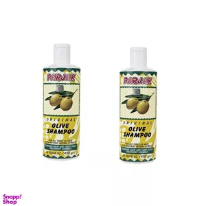 شامپو پرژک (Parjak) مدل Olive وزن 450 میلی‌لیتر مجموعه 2 عددی