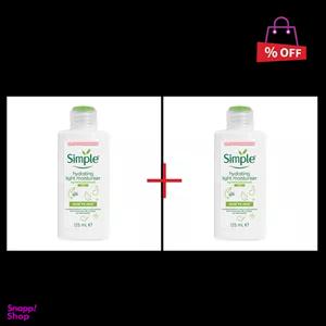 کرم آبرسان سیمپل (Simple) مدل Light حجم 125 میلی لیتر مجموعه 2 عددی