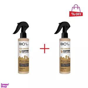 لوسیون احیاکننده مو بیول مدل Ice Cream Coffee حجم 250 میلی لیتر مجموعه 2 عددی