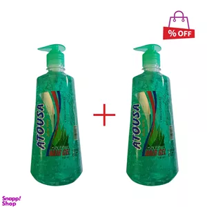 ژل مو آتوسا (Atousa) مدل Aloe Vera رنگ سبز حجم 750 میلی‌ لیتر مجموعه 2 عددی