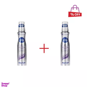 موس حالت دهنده مو نیوآ (Nivea) مدل extra strong حجم 150 میلی لیتر مجموعه 2 عددی