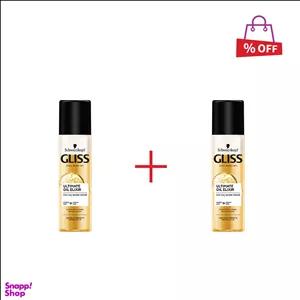 اسپری دو فاز مو گلیس (Gliss) مدل Superme Lenght حجم 200 میلی‌لیتر مجموعه 2 عددی