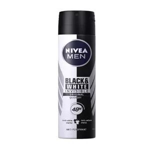 اسپری ضد تعریق مردانه نیوآ (Nivea) مدل Black&White حجم 150 میلی لیتر