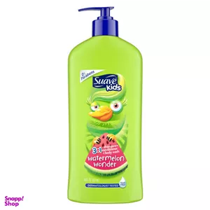 شامپو سر و بدن بچه سواو (Suave) مدل Watermelon حجم 523 میلی لیتر