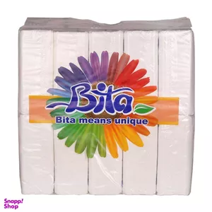 دستمال کاغذی بیتا مدل XD87 بسته 10 عددی