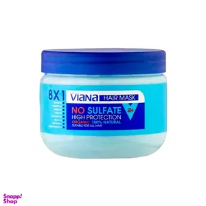 ماسک مو ترمیم کننده،محافظت کننده و تقویت کننده ویانا (Viana) حاوی 8 روغن بدون سولفات حجم 500 میلی لیتر
