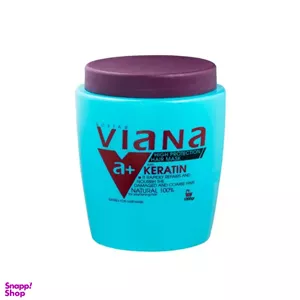 ماسک مو نرم کننده و رطوبت رسان ویانا (Viana) حاوی کراتین حجم 500 میلی لیتر