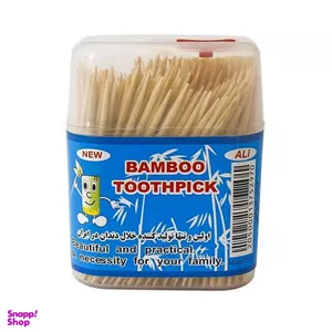خلال دندان بامبو (Bamboo) مدل الیاف طبیعی بسته 100 عددی