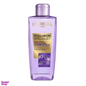 میسلارواتر پاک کننده ارایش صورت لورآل (Loreal) مناسب انواع پوست حجم 200 میلی لیتر