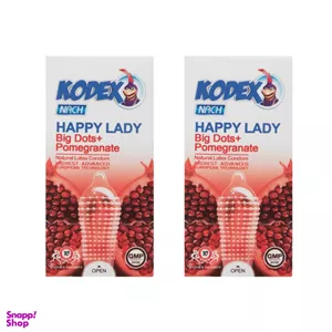 کاندوم ناچ کدکس مدل Happy Lady بسته 2 عددی