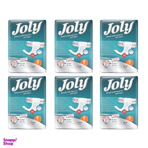 پوشینه چسبی بزرگسال جولی (Jolly) کد 01 سایز بزرگ مجموعه 6 عددی