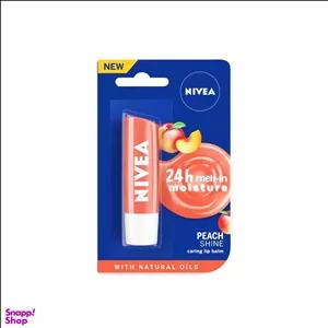 بالم مرطوب کننده لب نیوآ (Nivea) حاوی عصاره هلو حجم 5/5 میلی لیتر