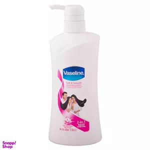 شامپو مو وازلین (Vaseline) مدل Soft و Smooth حجم 650 میلی‌لیتر