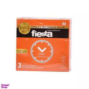 کاندوم تاخیری فیستا (Fiesta) مدل Delay بسته 3 عددی