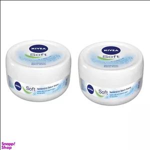 کرم نرم کننده و مرطوب کننده نیوآ (Nivea) مدل Soft حجم 300 میلی‌لیتر بسته 2 عددی