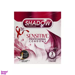 کاندوم شادو (Shadow) مدل Sensitive بسته 3 عددی