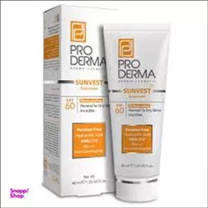 کرم ضد آفتاب پرودرما (Proderma) رنگی و مرطوب کننده با SPF60